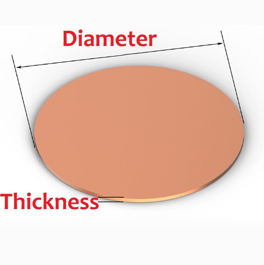 Copper Discs Round 0.3mm – 6mm Copper Metal Discs Round Solid Copper Discs