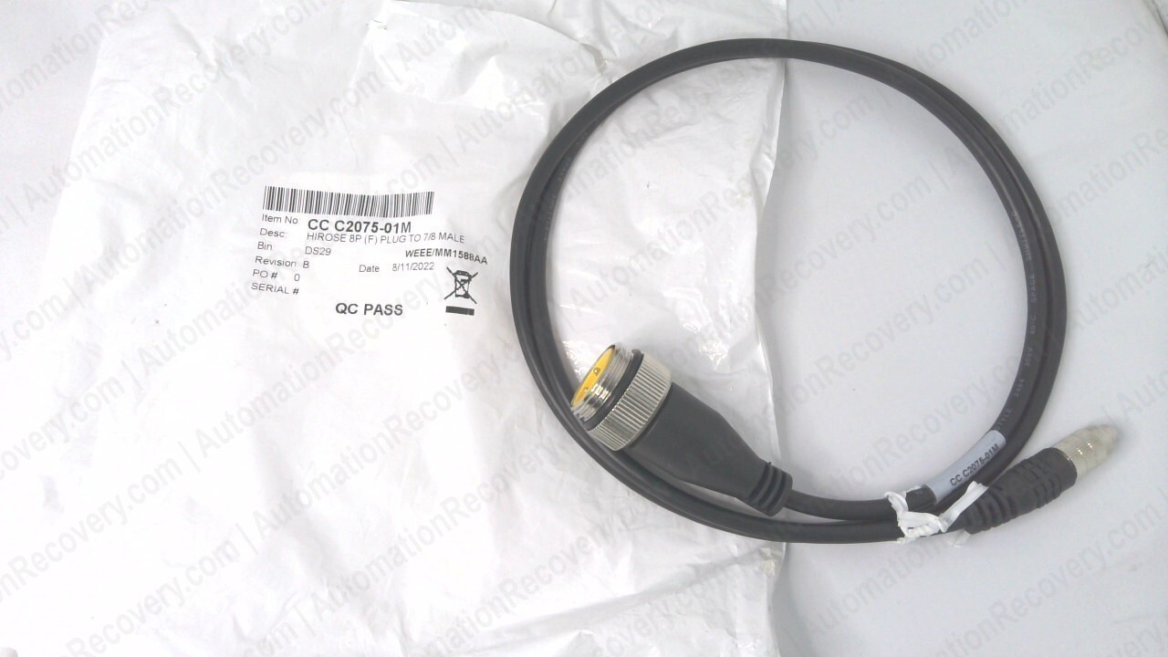 TELEDYNE DALSA CC C2075-01M, HIROSE DOUBLE-ENDED NANO I/O CABLE, NEW #340498