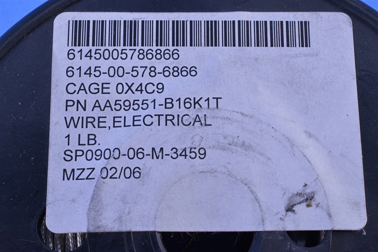 Allied Wire 16 Awg Stranded Mil-Spec Copper Wire Part # QQW343B16K1T