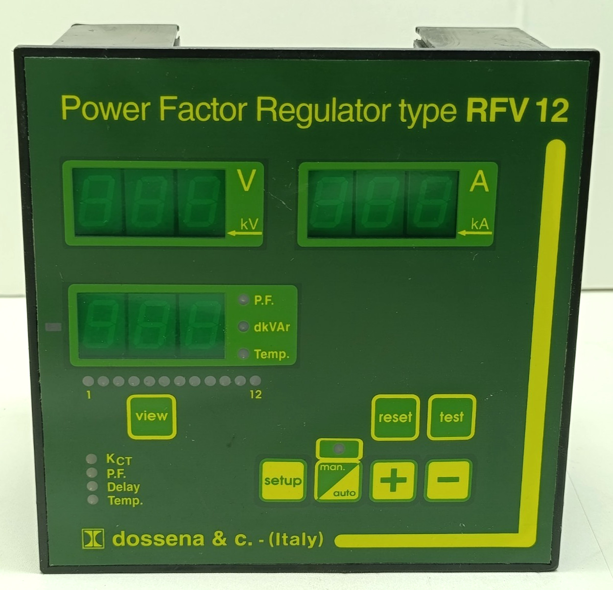 Dossena & C. Automatic Power Factor Regulator Type RFV12 Correction / 400V 50Hz