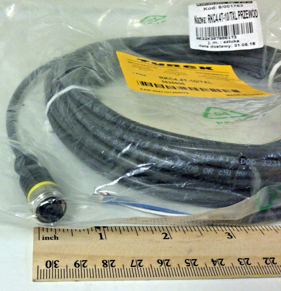 NEW, TURCK RKC4.4T-10/TXL PROXIMITY SWITCH SENSOR 6625505, FREE SHIPPING