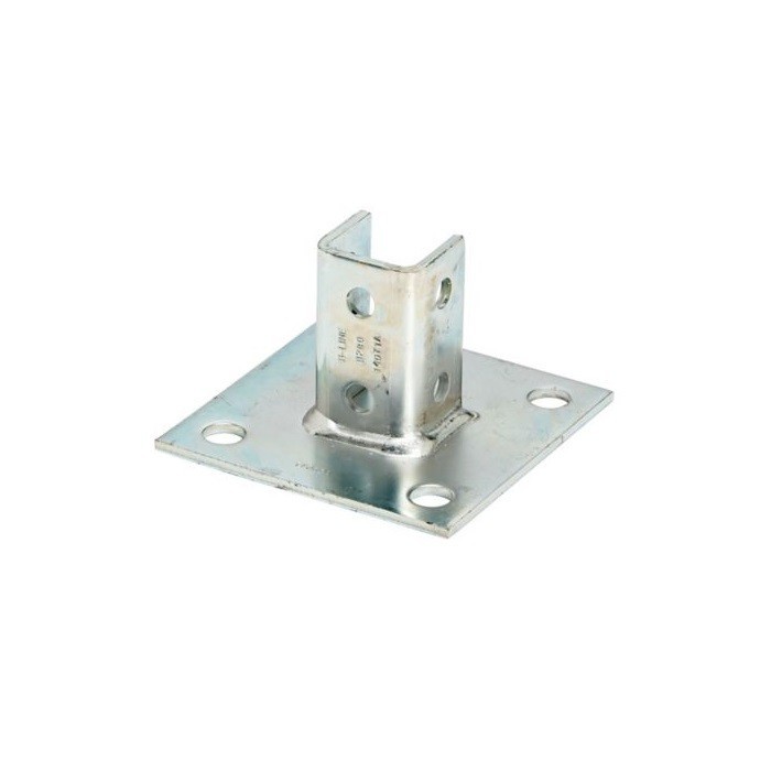 B-Line B280SQZN Square Post Base For B22 Strut centered Steel