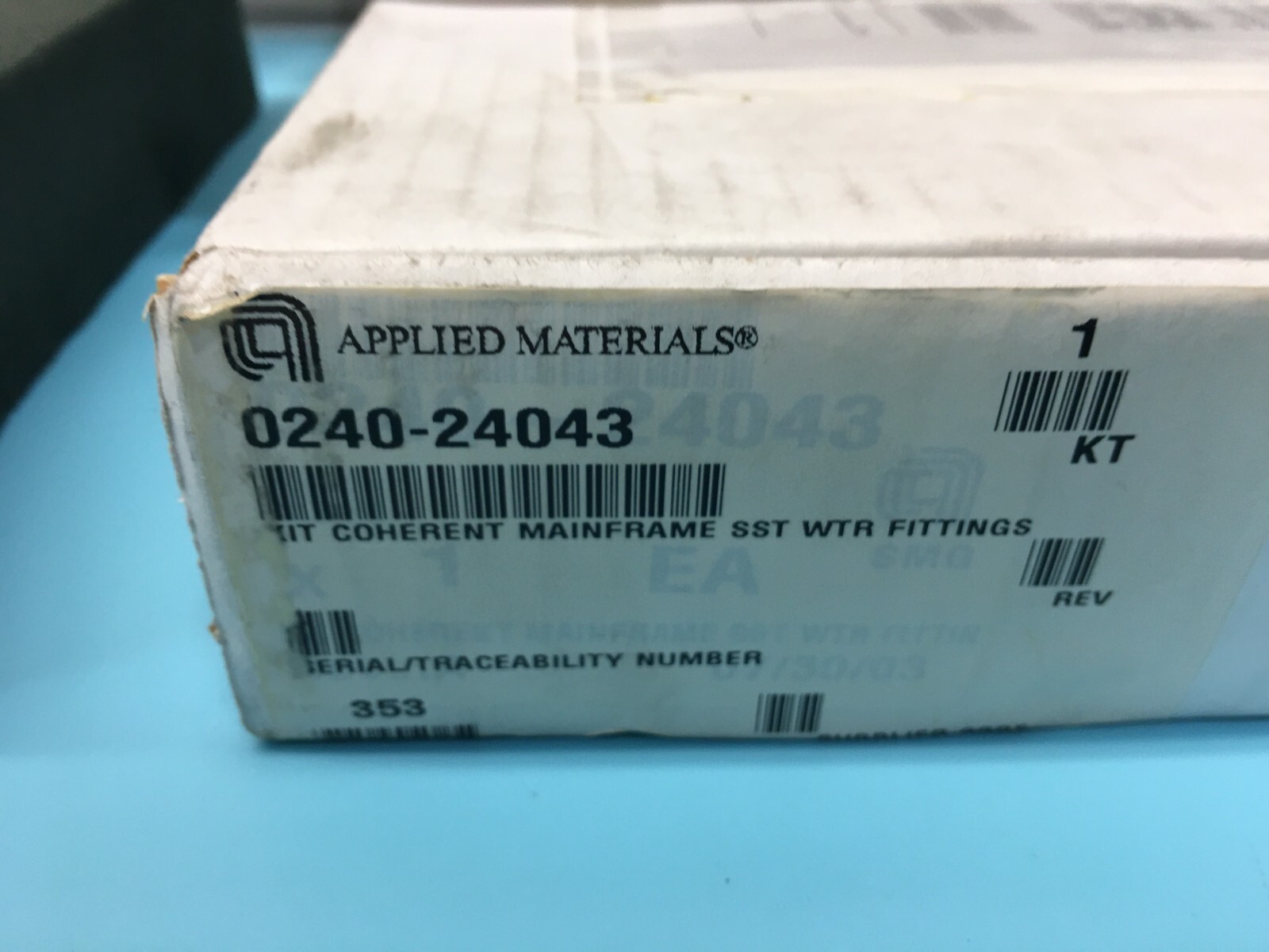 AMAT 0240-24043 Kit Coherent Mainframe SST WTR Fittings, 3870-02344, 135958