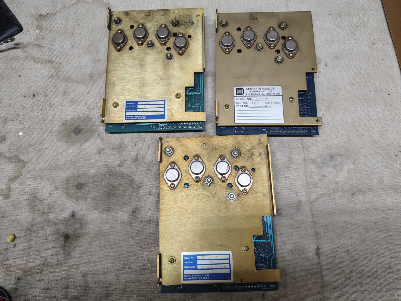 Servo Dynamics SD1525-10 Servo Drive Untested