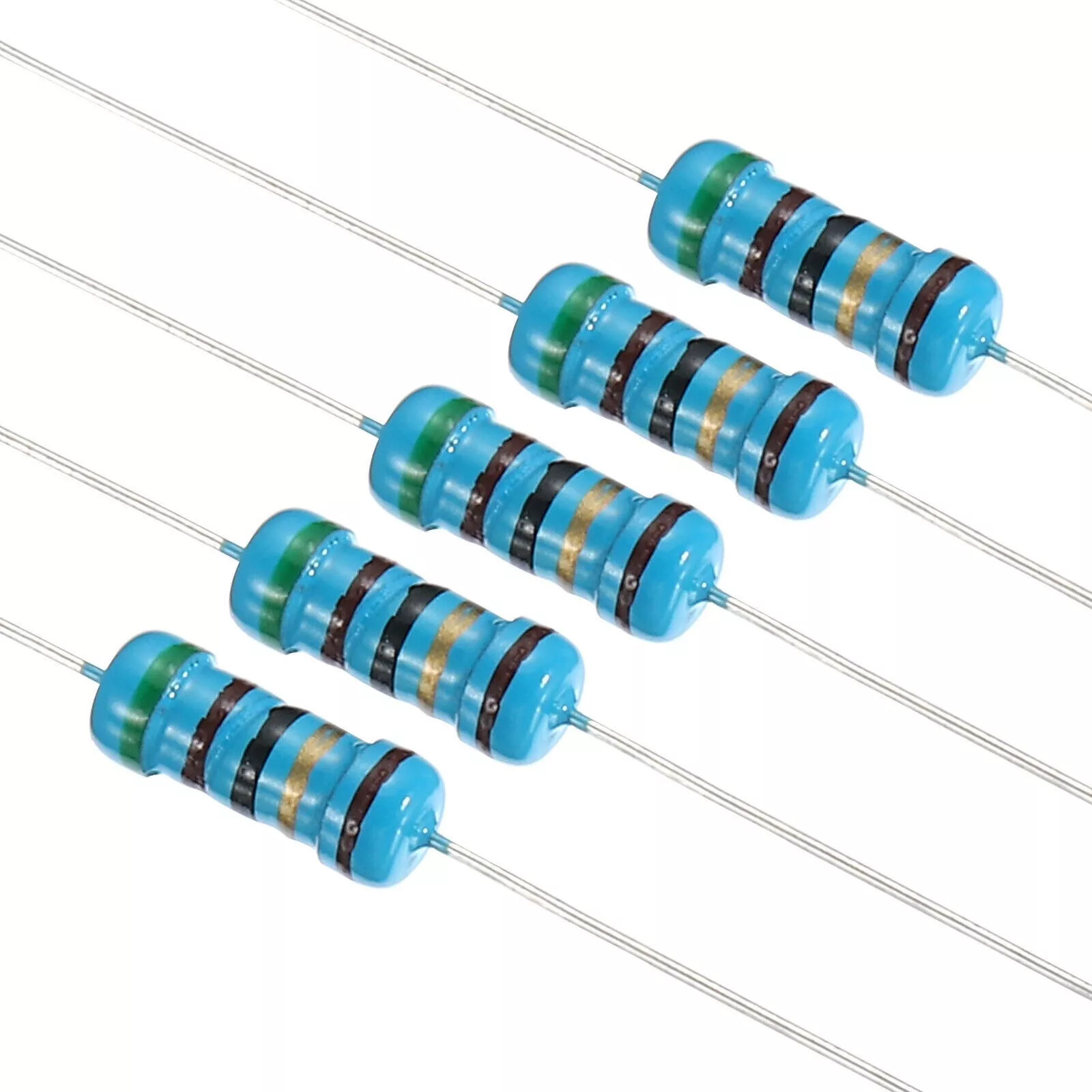 ‌1W 1% Metal Film Resistors 10PCS Full Range 0.1Ω-2.2MΩ E24 Kit for DIY‌