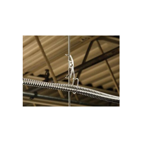 Erico 4Z4S, 12 to 8 AWG, 1/4″ Rod, 1/8 to 3/8″ Flange, Multi-Function Clip, 1 pc