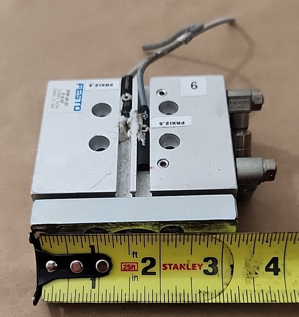 *PREOWNED* Festo DFM-20-25-P-A-GF Pneumatic Linear Slide 20mm Bore + Warranty!