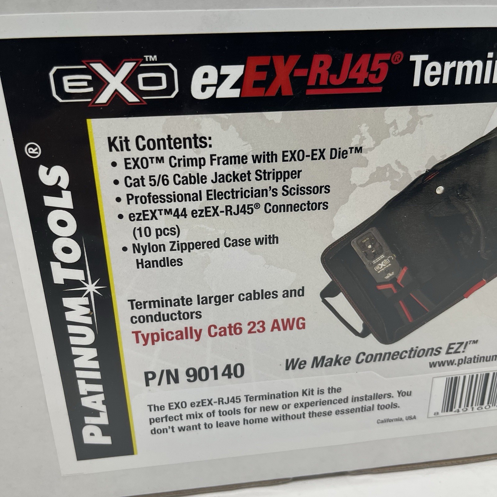 EZ EX-RJ45 Termination Kit 90140 Exo Platinum Tools New Sealed