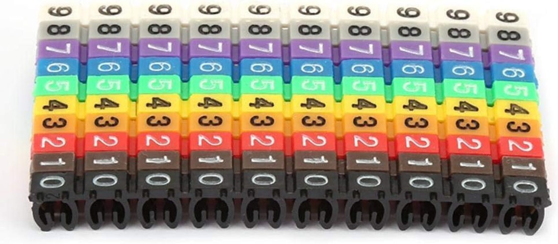 Easy-To-Use 100PCS Multicolor Cable Markers for Reliable Wire Identification