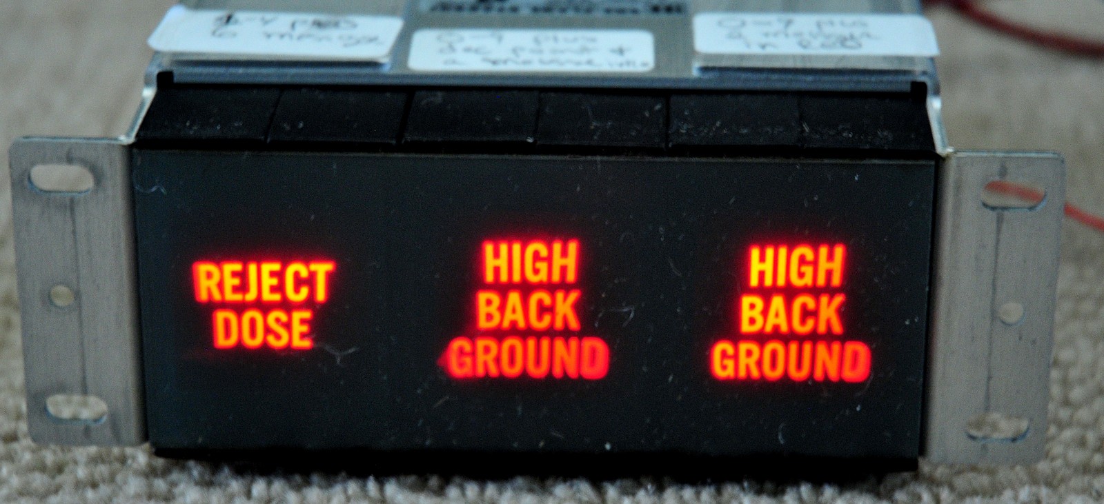 WORKING Vintage IEE One-Plane In Line Readout 3 Unit Module 61387-44 with Mount