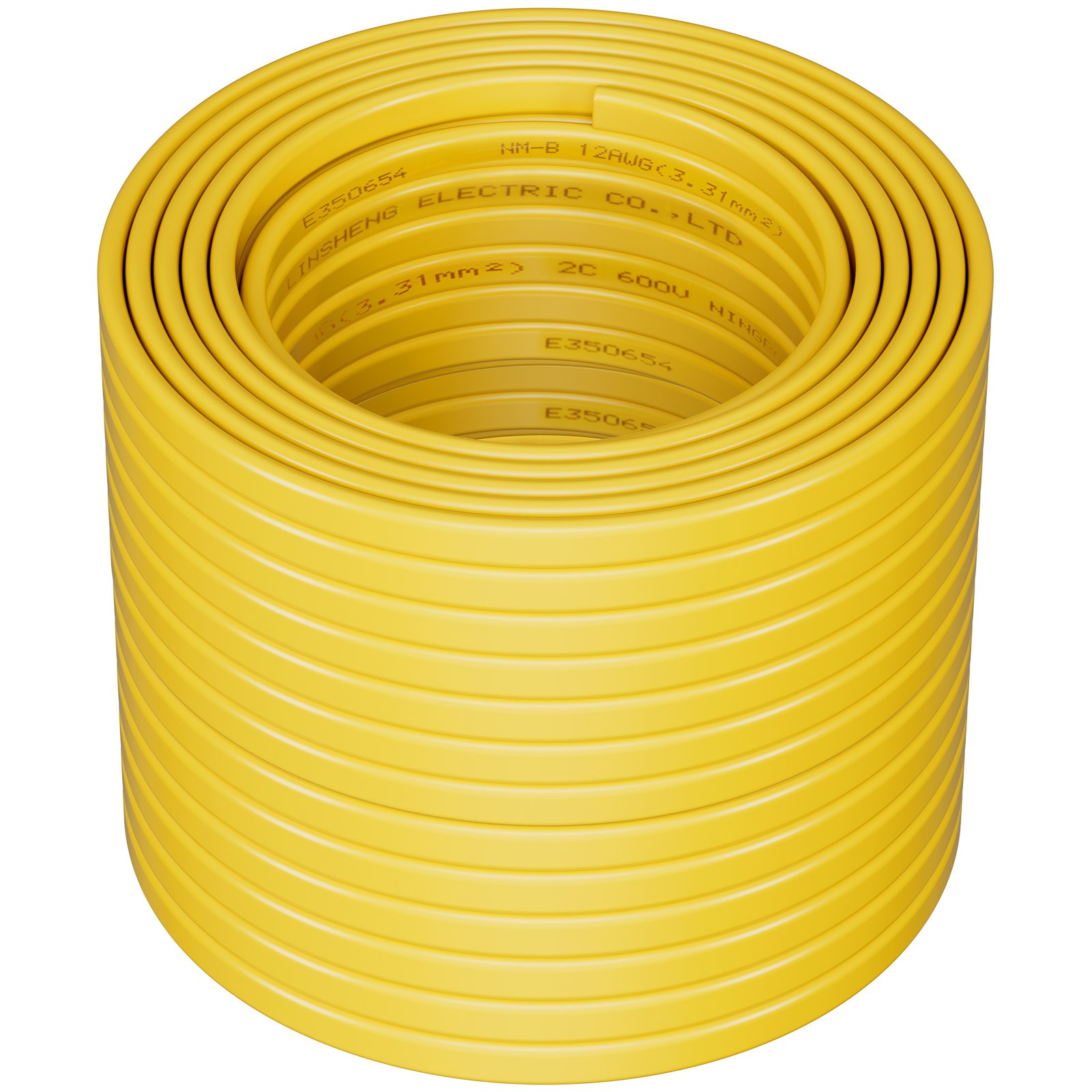 NM-B Wire 12AWG/2C Copper Core Cable 100 ft Electrical Wire with Ground