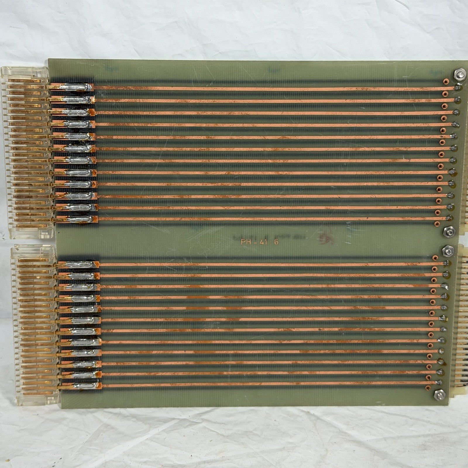 Vintage FUBA PH-41: 6 A 51 Connector Board, Industrial Gold Plated Bus Bar 1011