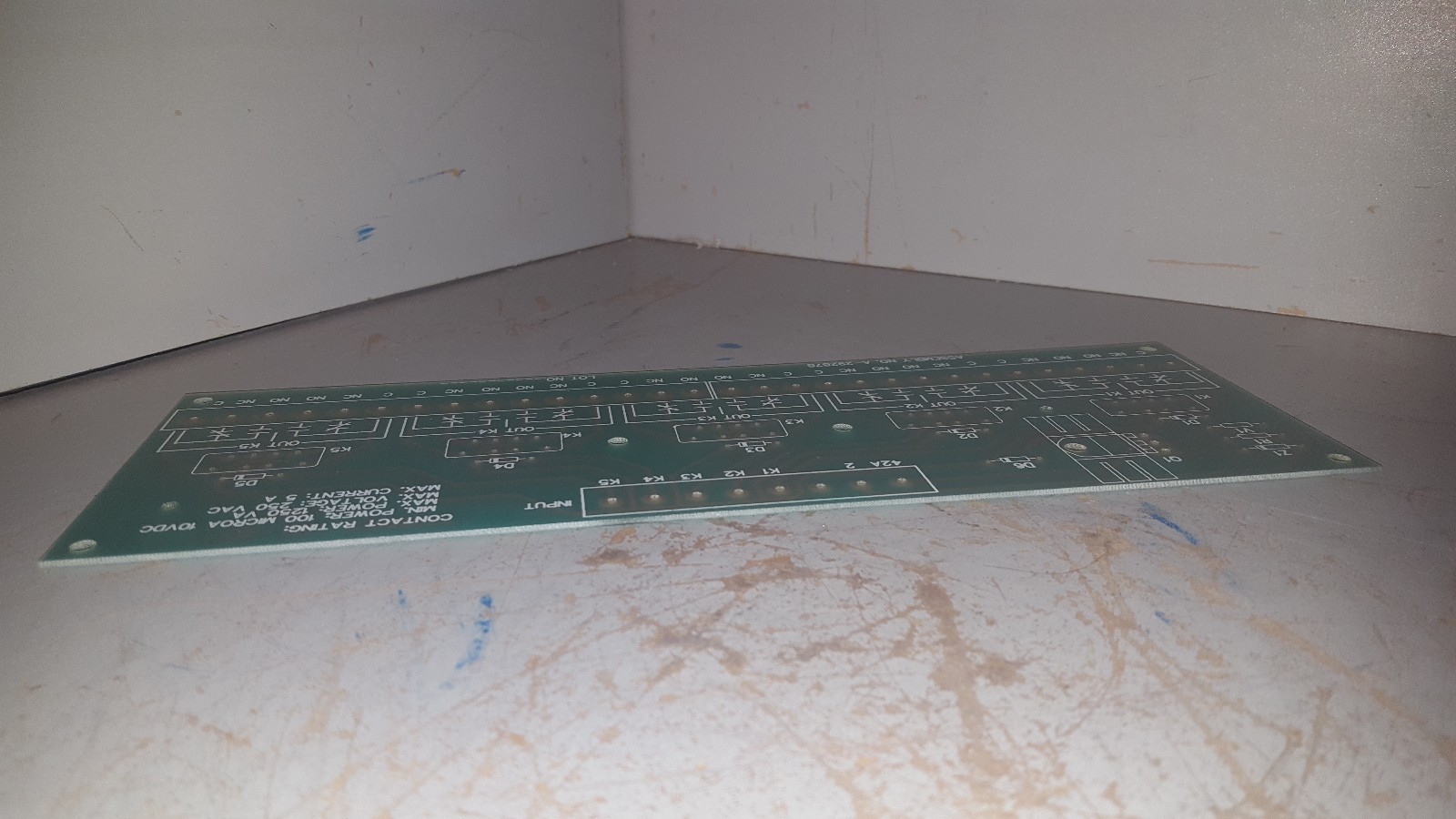 Printed Circuit Board PCB, 5A, 250VAC, 1250VA, A-292878