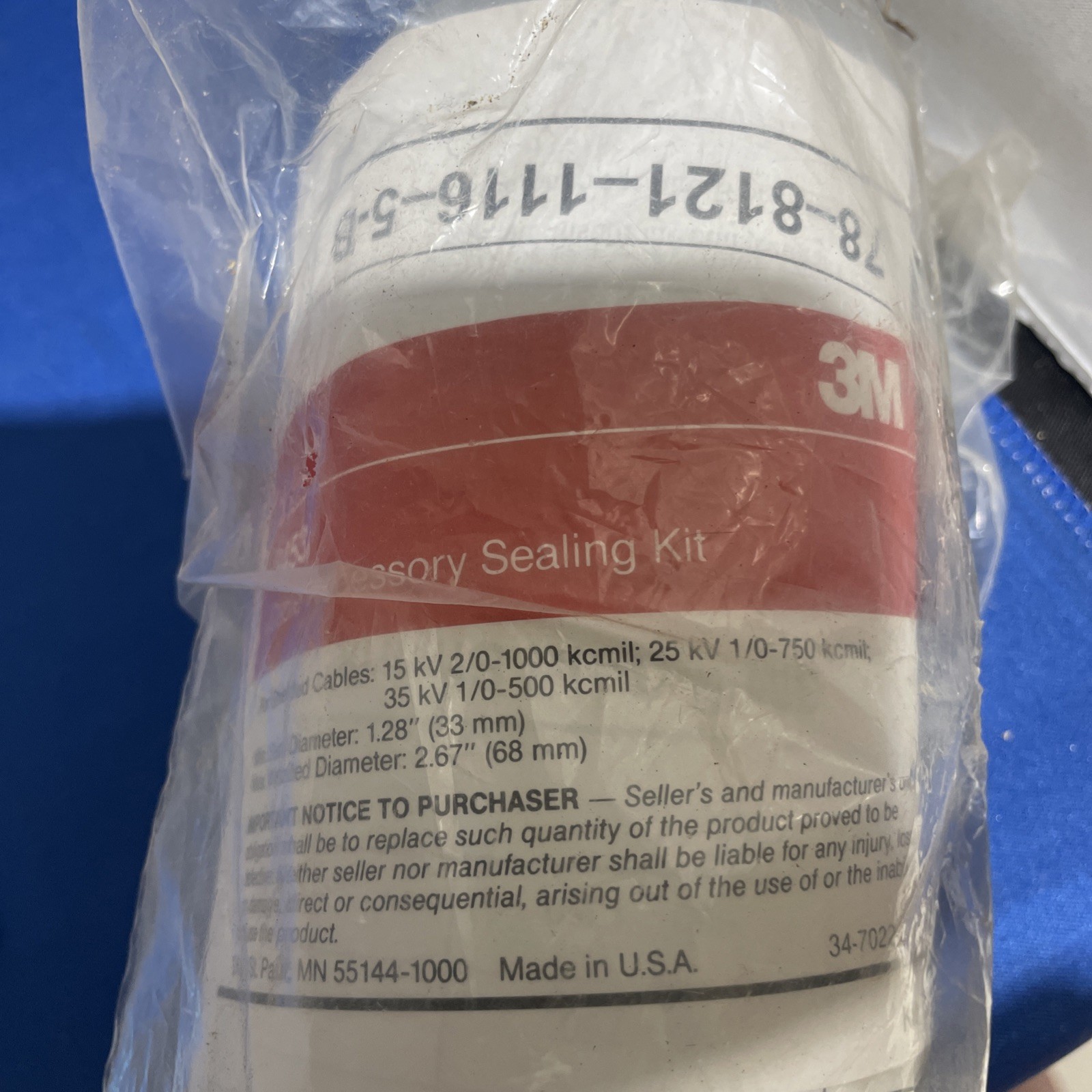 Lot of 2 – New 3m 8453 Cable Accessory Cold Shrink Sealing Kit – QTY 2