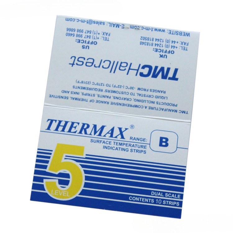 THERMAX label temperature test paper heat sensitive TMC temperature test paper