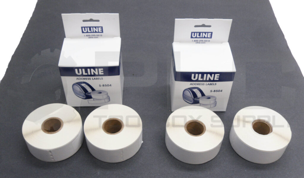 LOT OF 2 NEW BOX OF 700 ULINE S-8504 ADDRESS LABELS 1-1/8″ X 3-1/2″ TOTAL 1400
