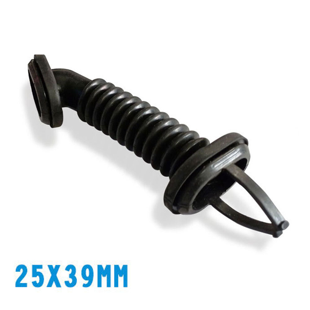 25mm x 39mm Car Harness Wiring Door Tube Rubber Sleeve Dust-proof Oval Black HOT