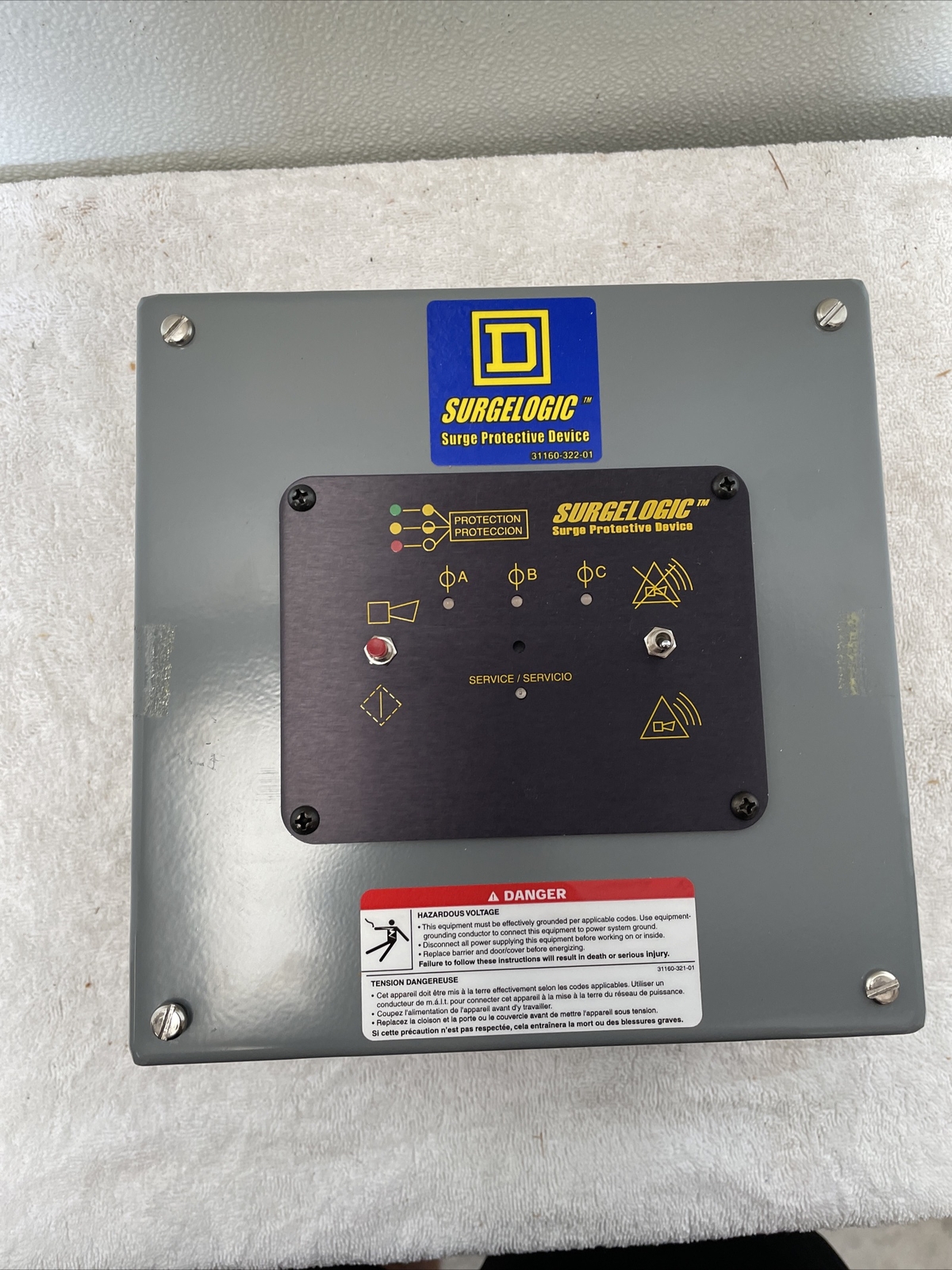 Square D SURGELOGIC TVS2XT12A Surge Protective Device