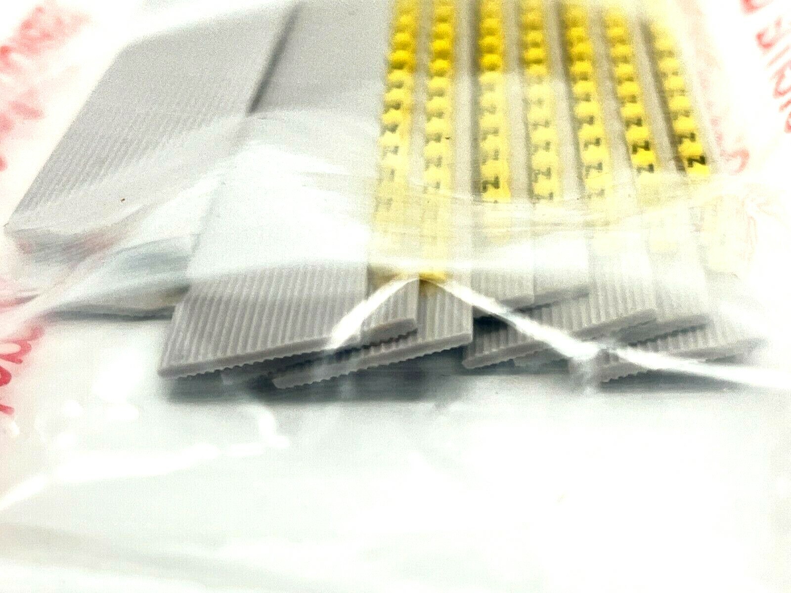 Grafoplast 117 Wire Markers N Black on Yellow 10 Strips 9TFX16