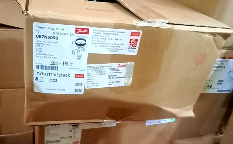 2PCS LOT- Danfoss 067N5090 Thermostatic expansion valve,TGE,R134a/R513A-NEW