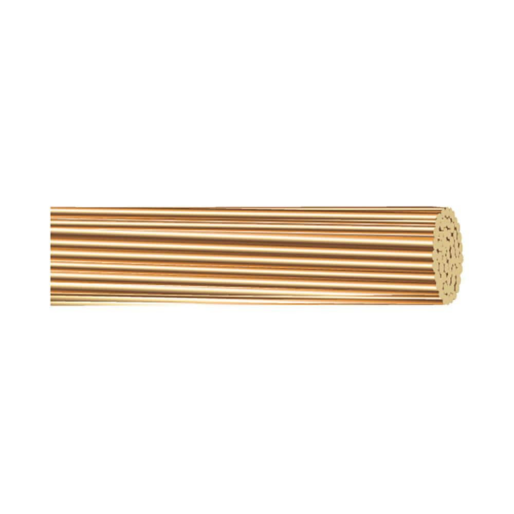 Grounding Wire Copper 50 Feet 4 Gauge Stranded SD Bare Indoor Outdoor Use