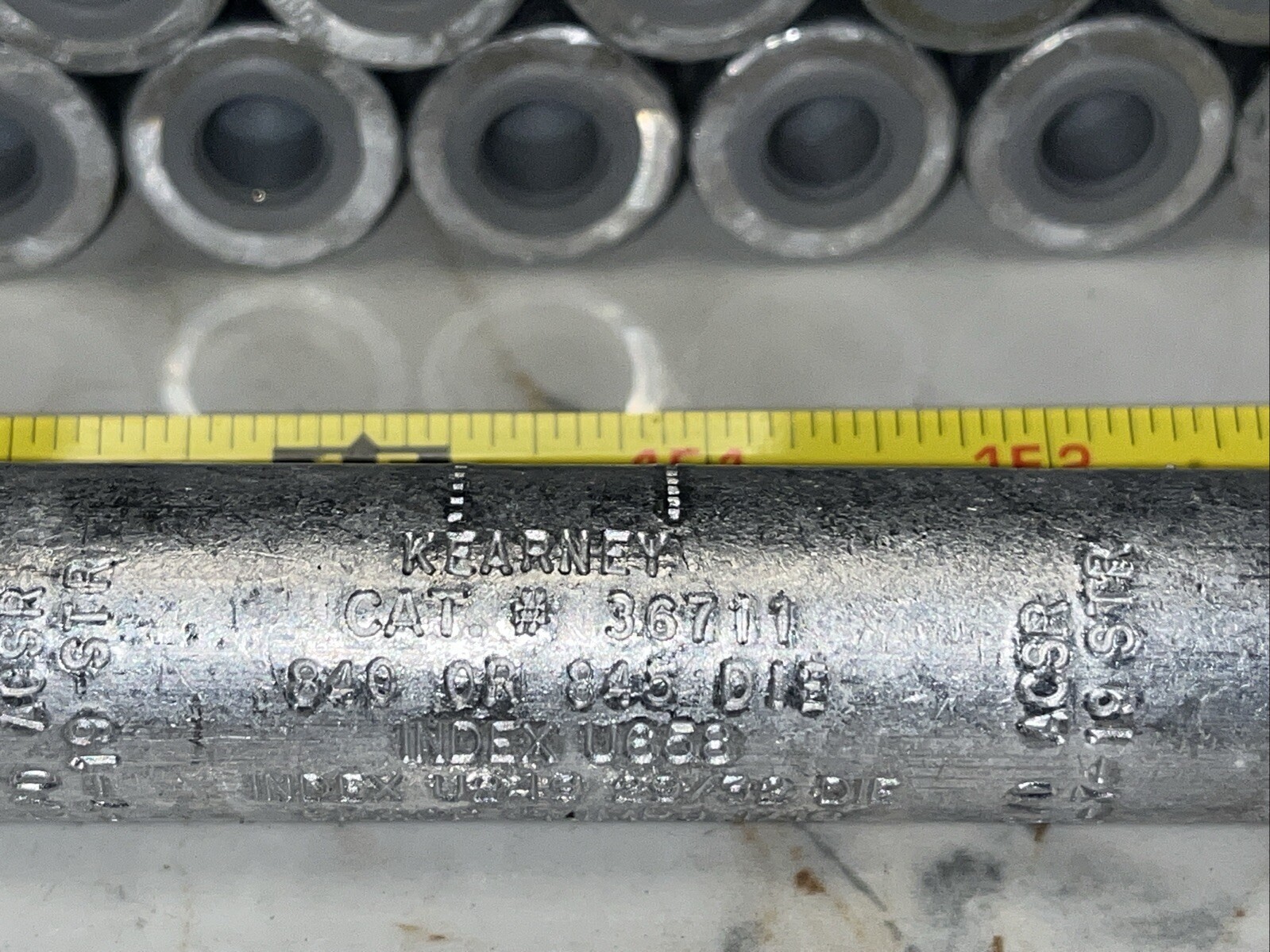 50 QTY- Cooper Power 36711 Kearney Eaton SERV-ENS Gray Cap Aluminum U658 -NEW!