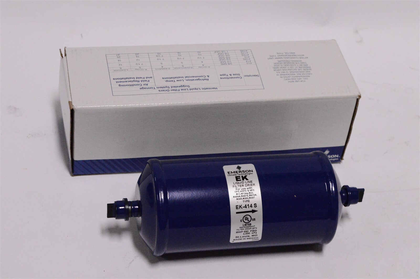 Emerson EK 1/2 ODF Solder Liquid Line Filter Drier EK – 414 S