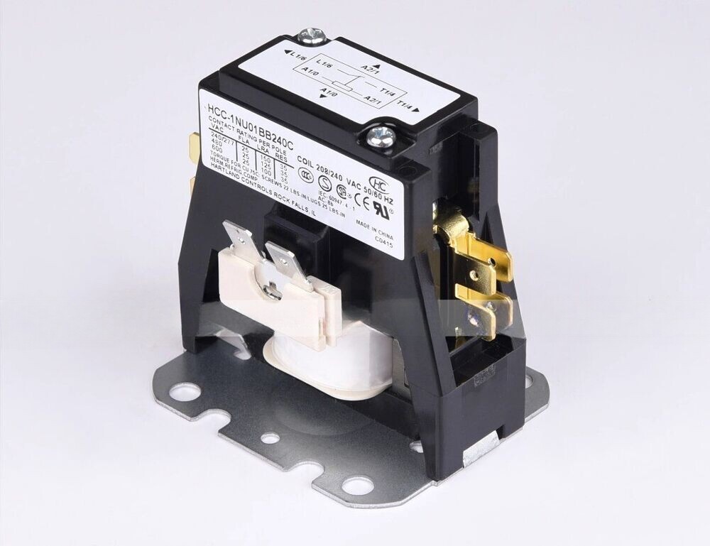1X 208V/240V 25A Single Phase HCC-1NU01BB240C Air Conditioner AC Contactor