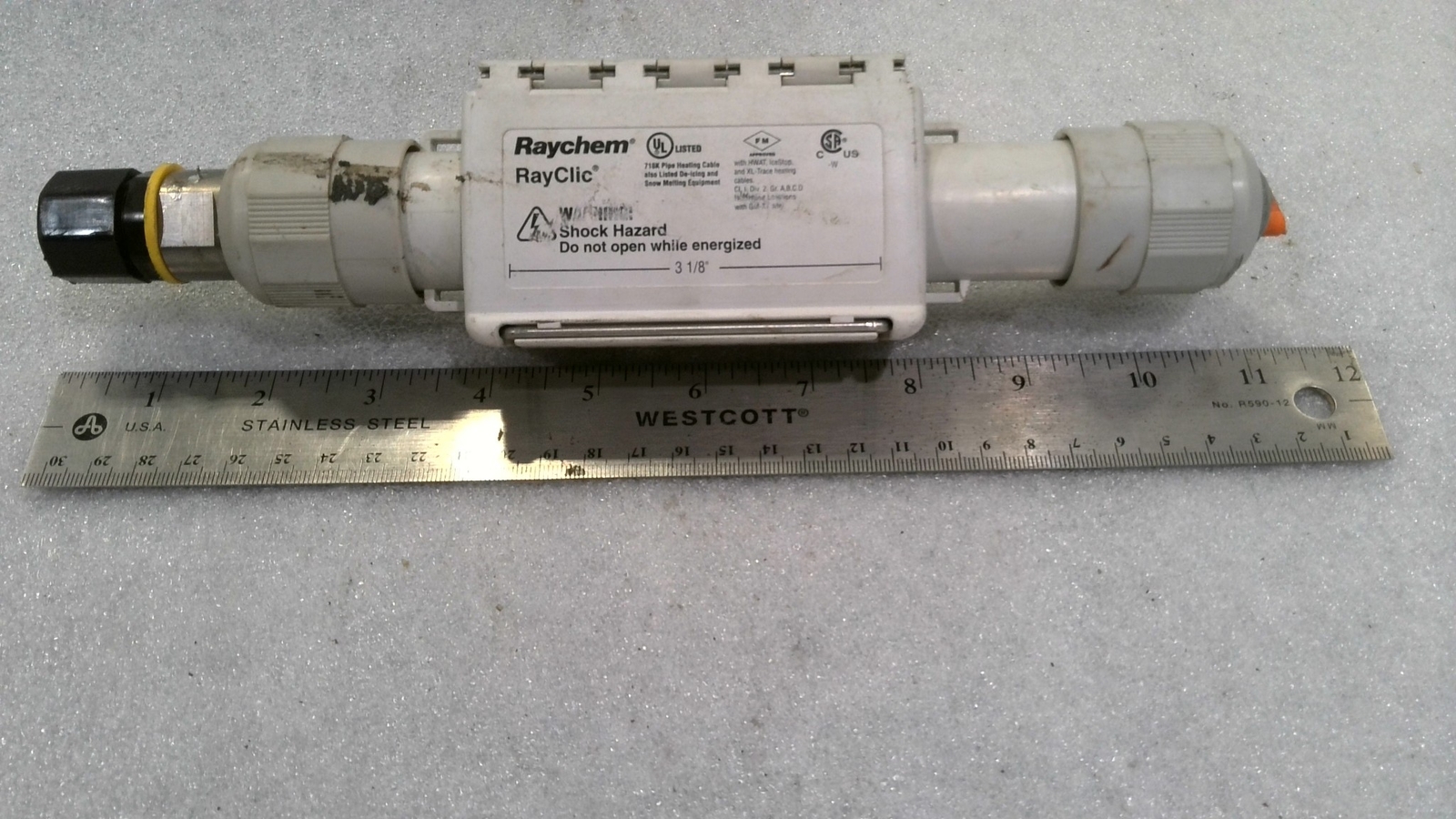 RAYCHEM RAYCLIC 3-1/8″ INCH HEATING CABLE POWER CONNECTION KIT