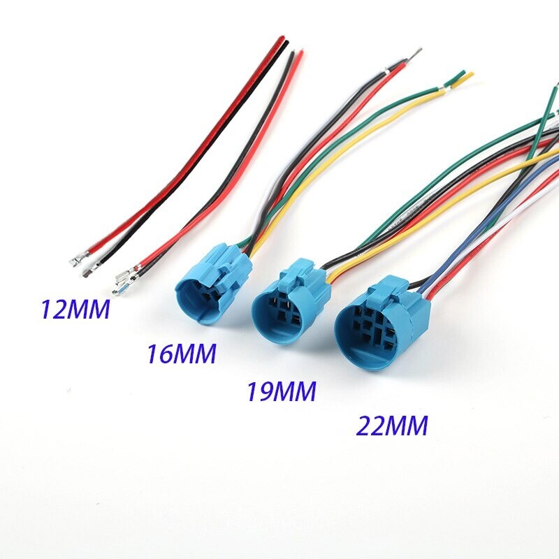 12mm-25mm Cable Socket Outlet, Used For Wiring 2-6 Wire Metal Push Button Switch