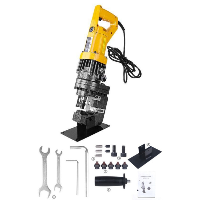 110/220V MHP-20 Hydraulic Puncher Channel Steel Angle Steel Punching Machine New