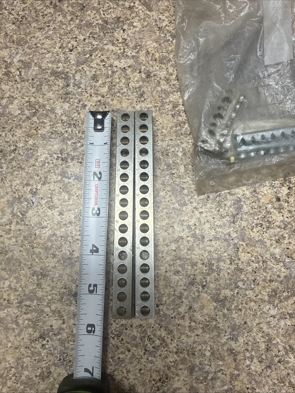Lot 3 GE TGL2 Ground Bar Kit Gold Load Centers + 2 Neutral Links 5.5” 16 Holes