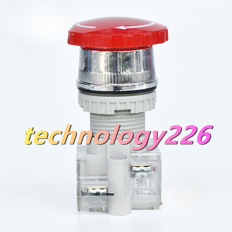 1PC NEW tend 22 mm emergency stop button switch T2BKR-1C #YX
