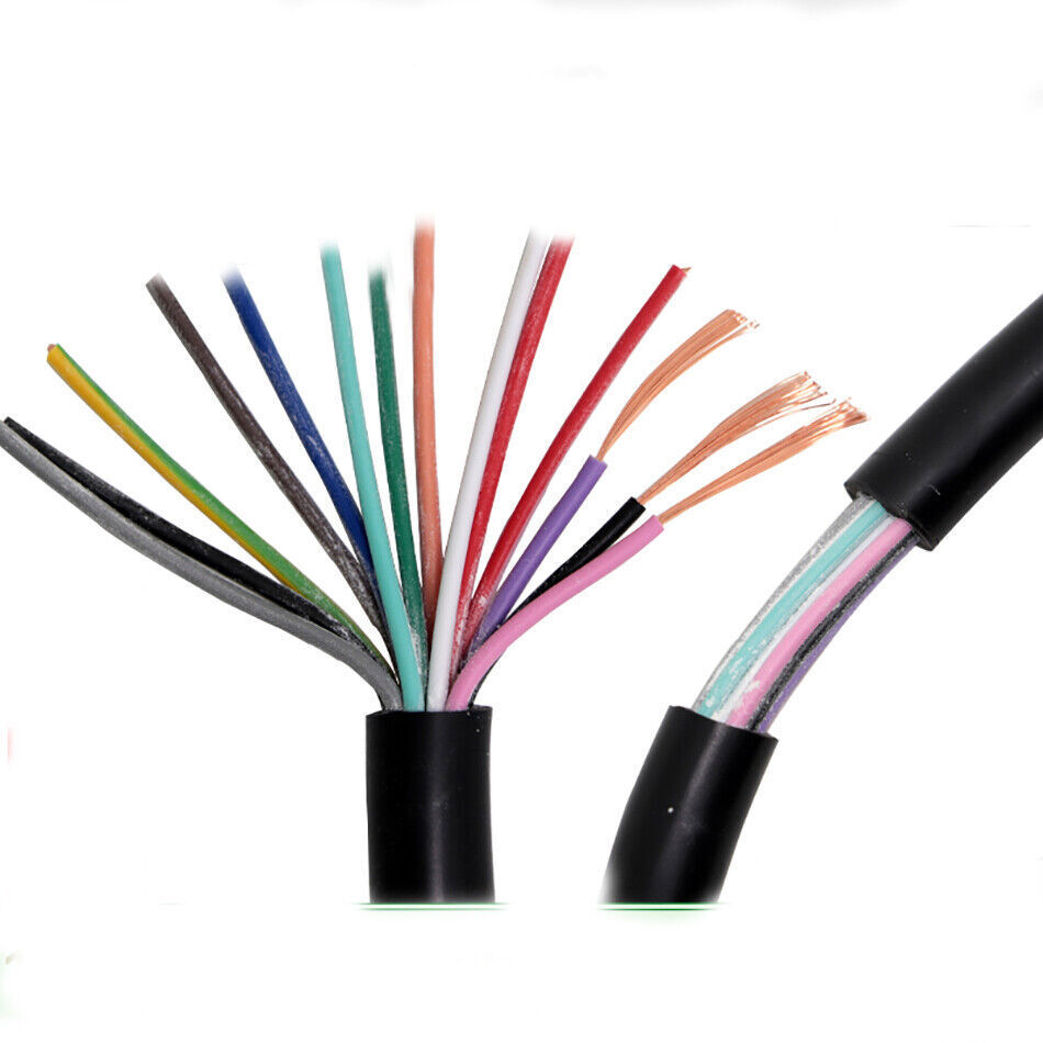 14/16/20 Core RVV Copper Cable Power Monitor Wire PVC Sheath 0.3/0.5/0.75-1.5mm²