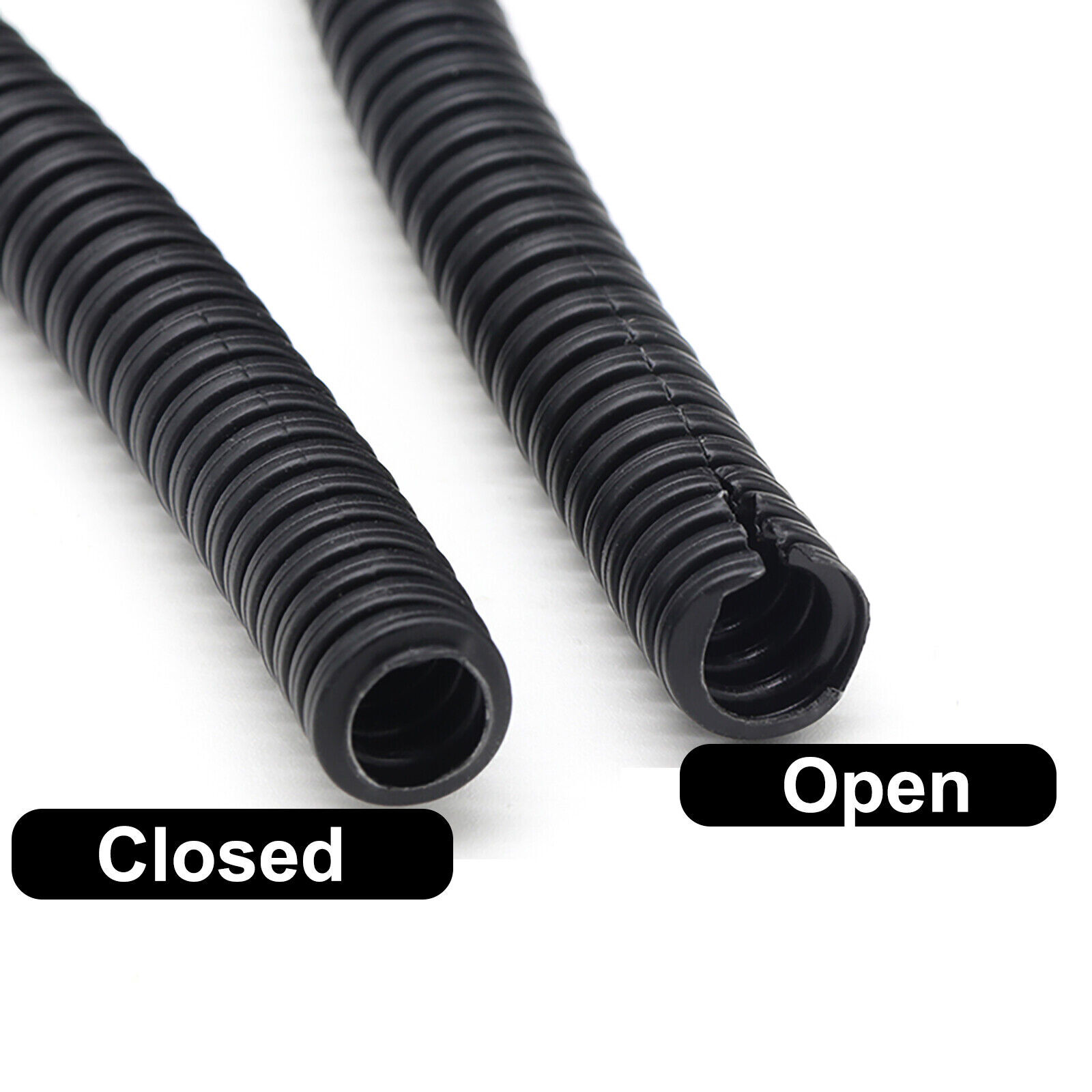 Conduit Split & Tidy Trunking Organiser Non Split Flexible Tube Cable