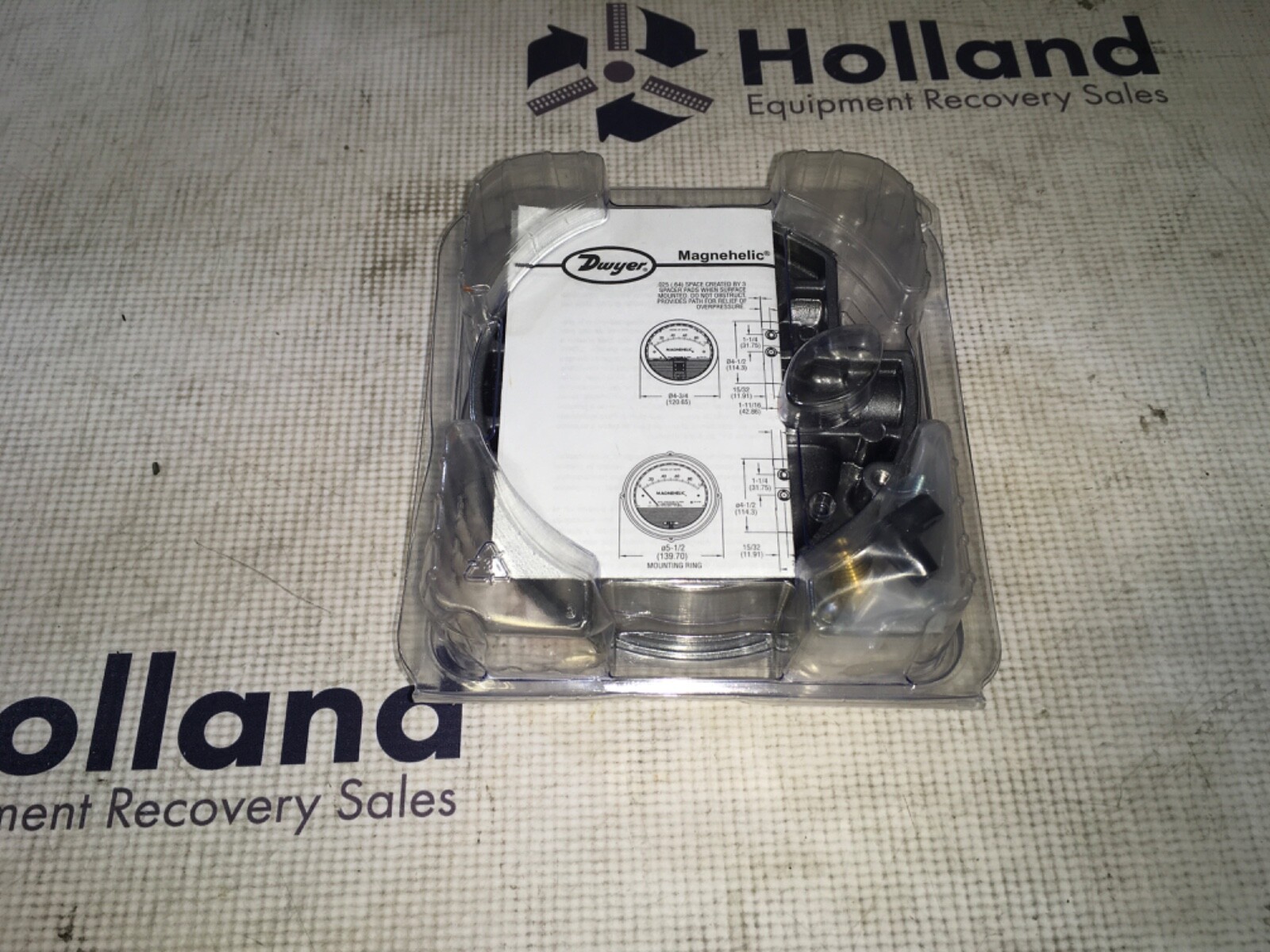 Dwyer pressure gauge, 2000-300MM, NOS, LG-2175