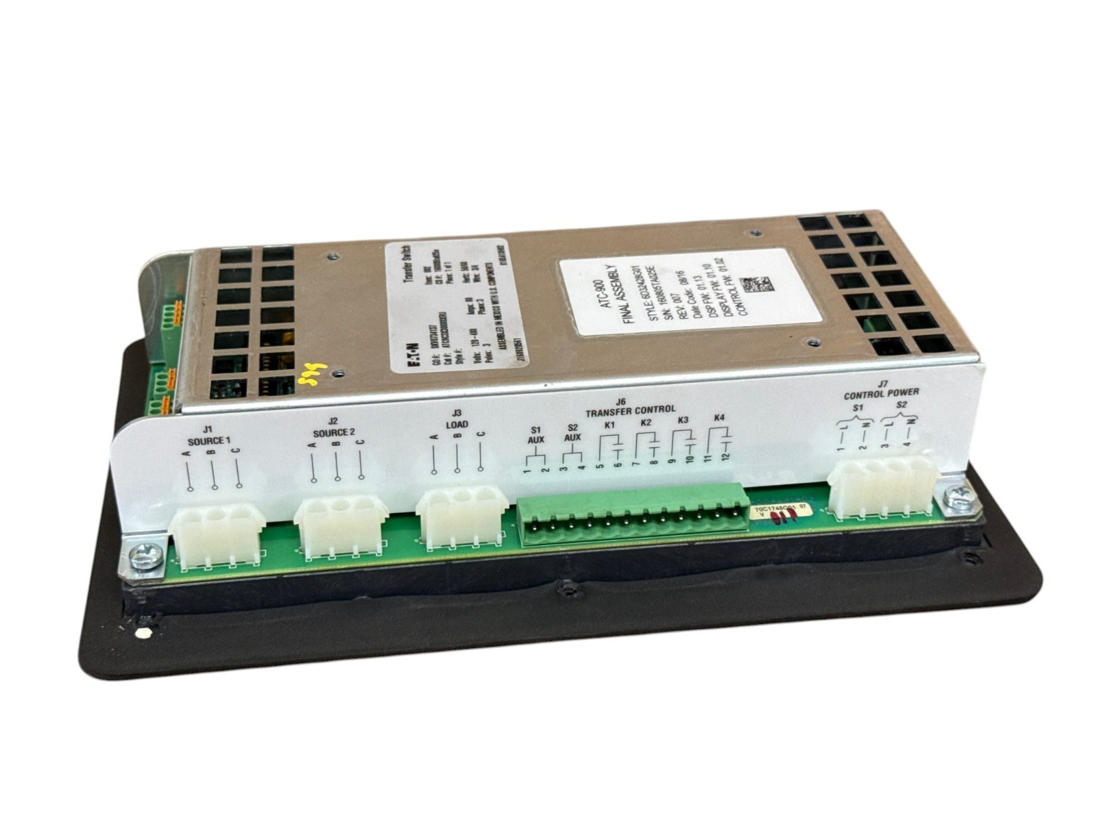 EATON 6D32428G01 ATC-900 AUTOMATIC TRANSFER SWITCH CONTROLLER MODULE PANEL