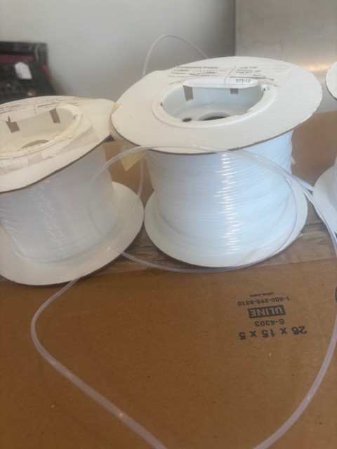 PTFE lightwall tubing #12 or #17 guage approx 500 to 800 ft ft each roll choice