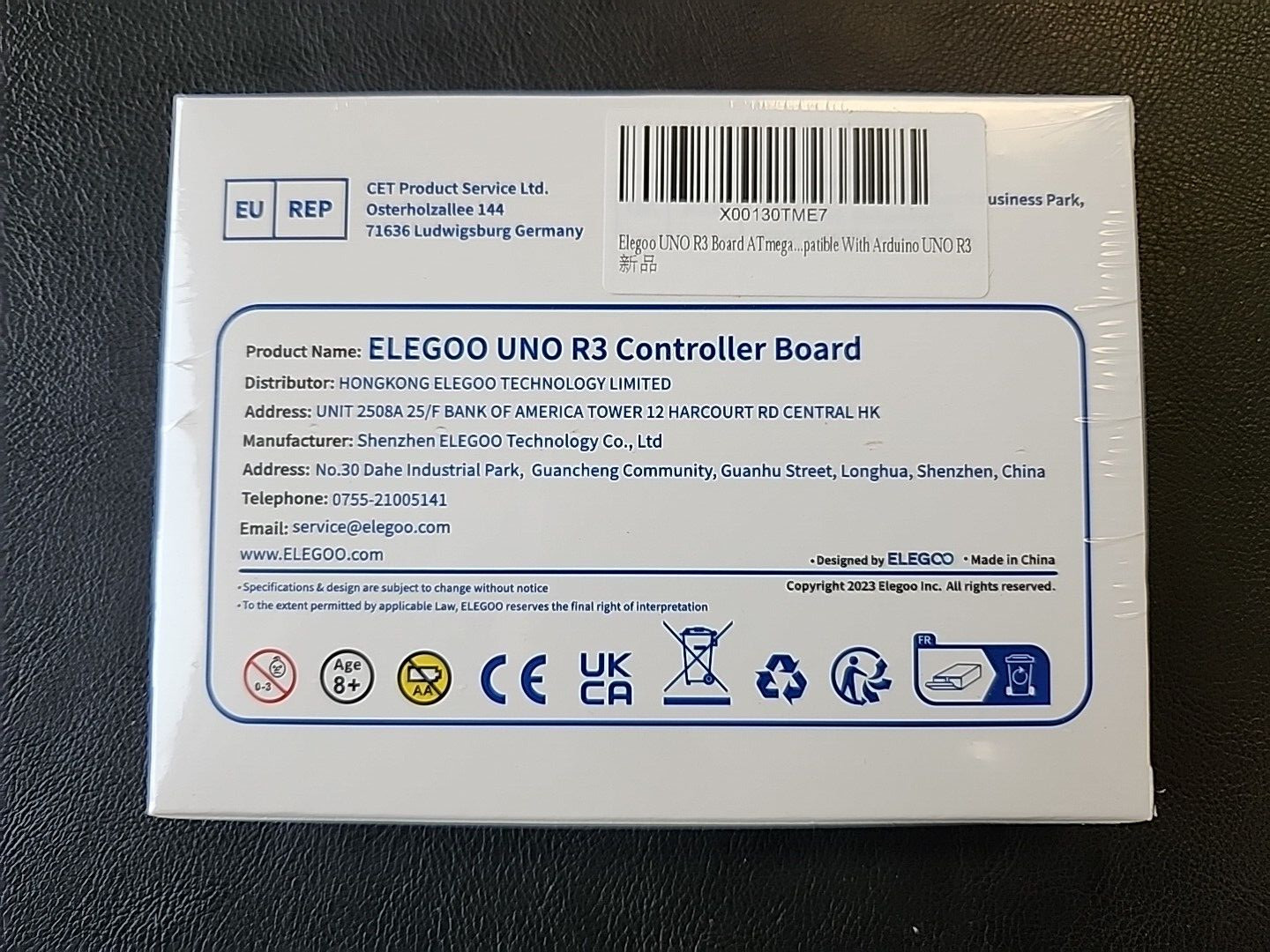Elegoo UNO R3 Controller Board – BRAND NEW FACTORY SEALED!