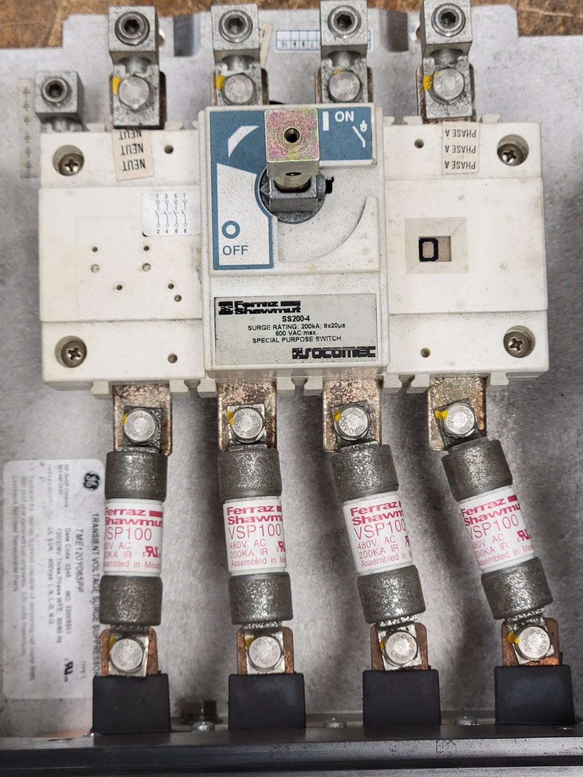 GE General Electric TME120Y065PP Transient Voltage Surge Suppressor TVSS 3PH