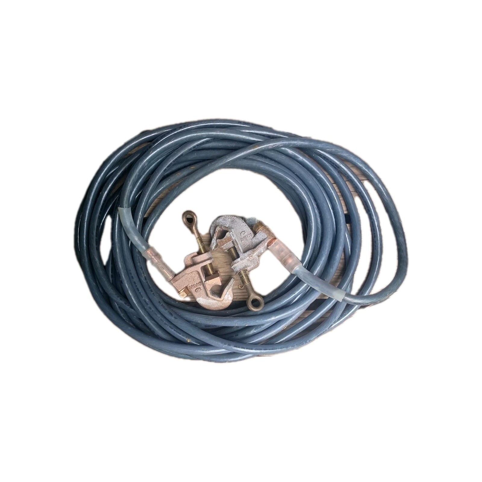 Hubbel — 50 Ft. 1/0 Grounding Cable With Clamps