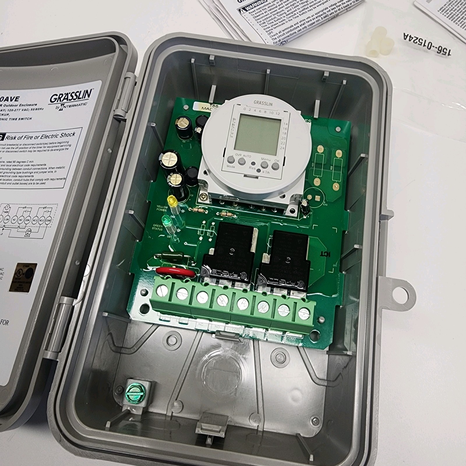 INTERMATIC GRASSLIN LED OUTDOOR DIGITAL TIMER GM40AVE 3R 120/277V