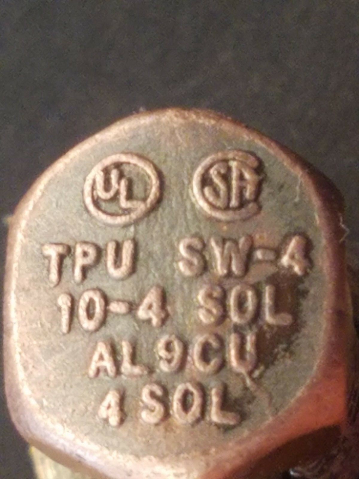 TPU SW-4 #4-#10 Tin Plated Copper Split-Bolt Connector