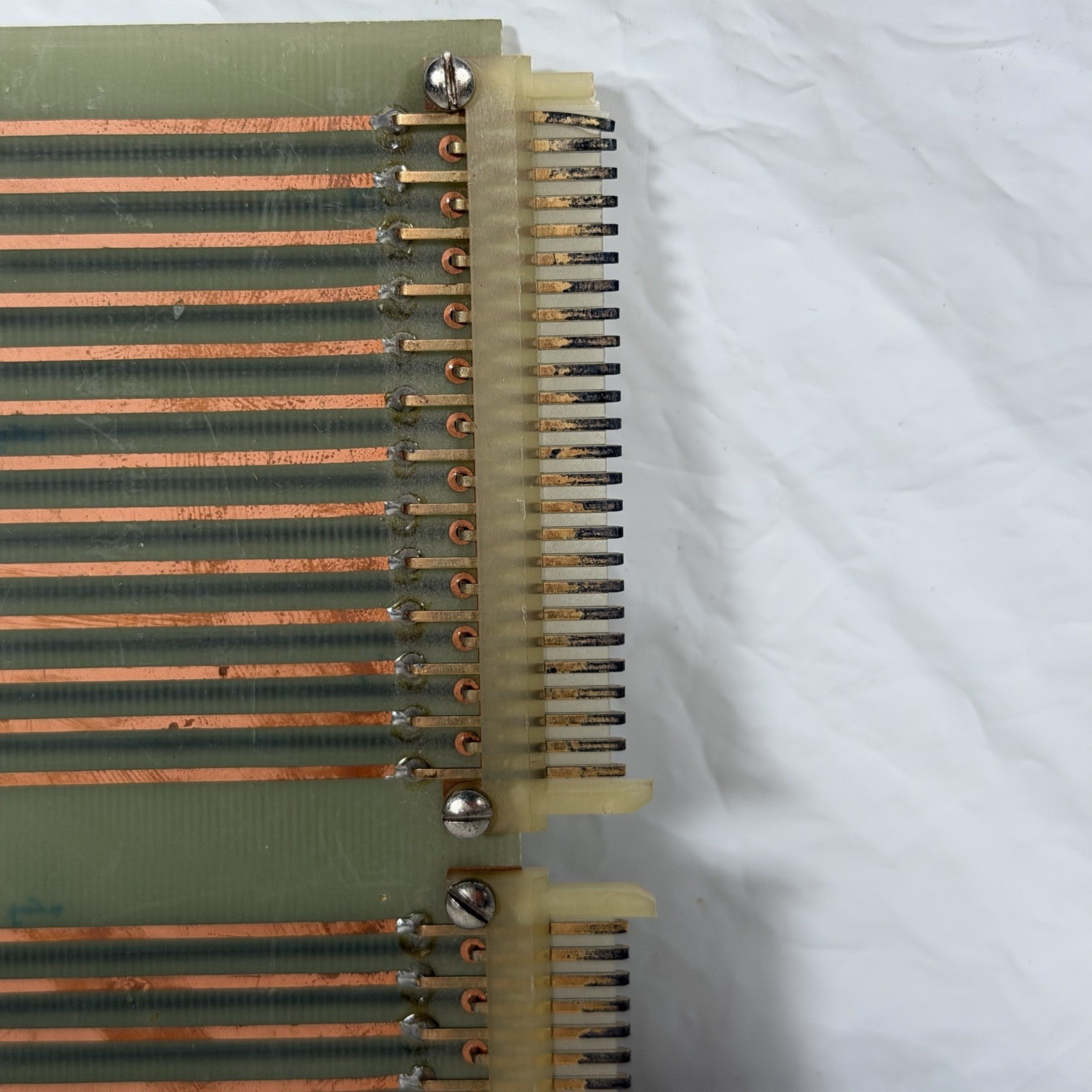 Vintage FUBA PH-41: 6 A 51 Connector Board, Industrial Gold Plated Bus Bar 1011