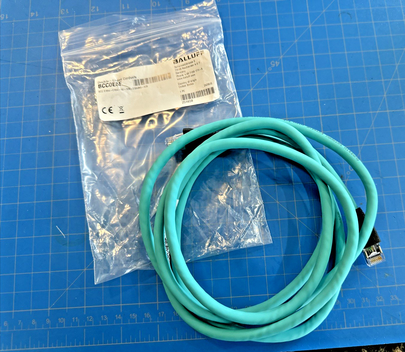 BALLUFF Cordset BCC E894-E894-90-339-ES64N9-020/ BCCE894E89490339ES64N9020 New
