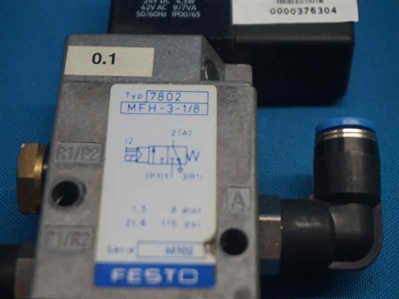Festo 7802 MFH-3-1/8 MFH318 Solenoid Valve w/ MSFG-24/42-50/60