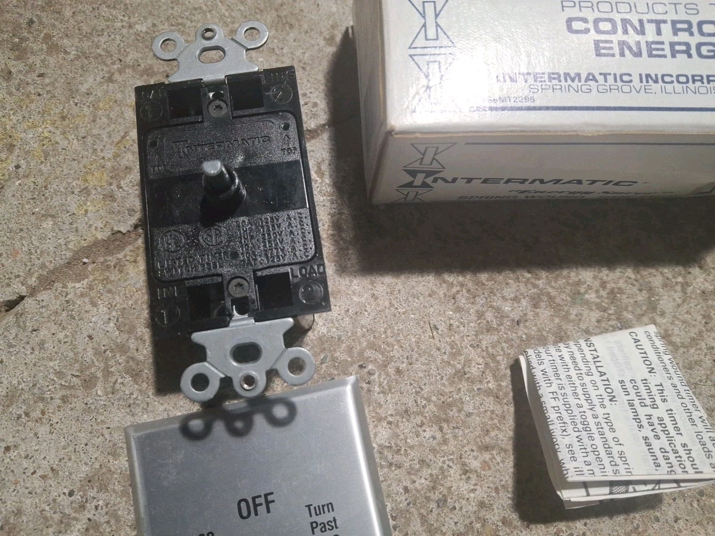 Intermatic 120-277VAC 50/60Hz SPDT 60 Min Max Spring Wound Timer FF60M