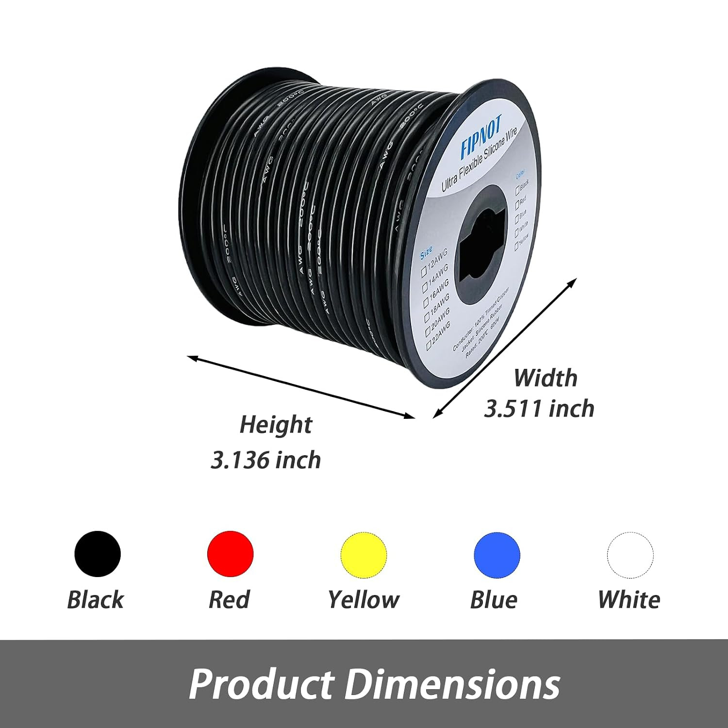 14 Gauge Silicone Wire – 100ft Red Spool, Extra Flexible 14 AWG Stranded Tinned