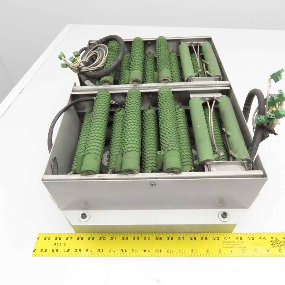8OhmJ 16OhmJ 300V Multi Value Wire Wound Resister Bank W/ Cooling Fans