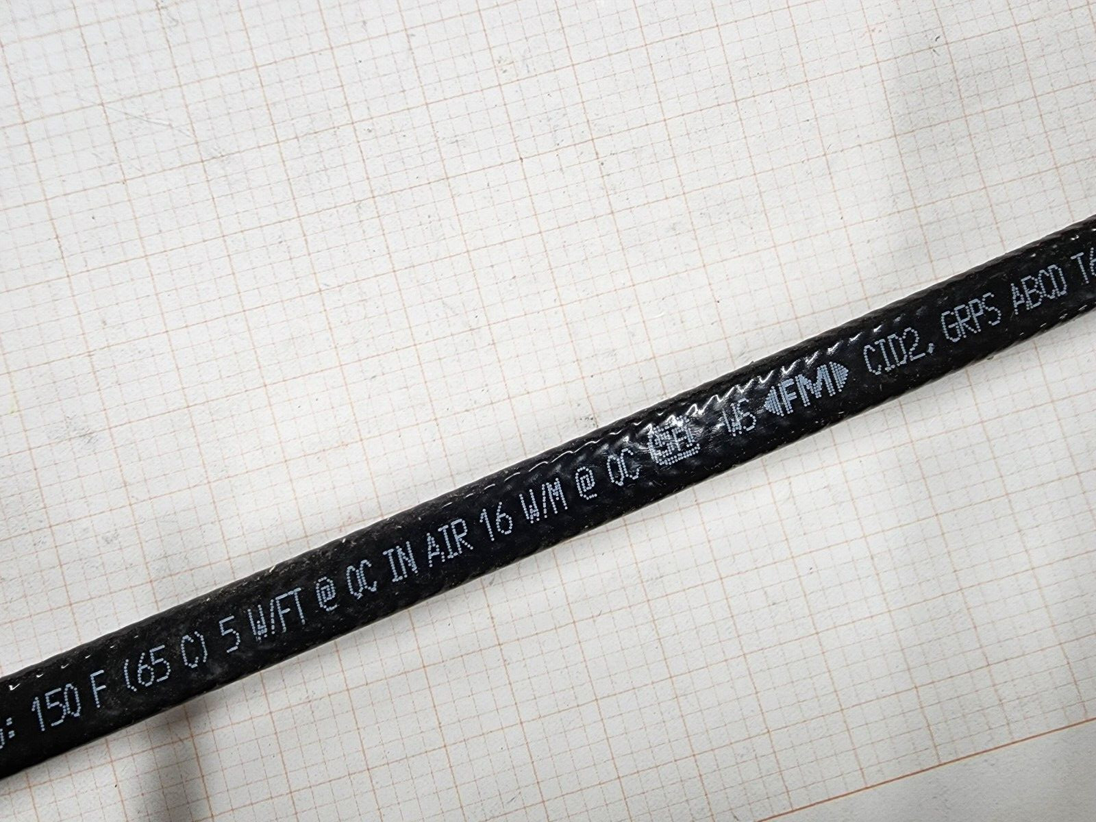 Raychem GM-1XT Icestop Self-Regulating Heating Cable 12 Watts/Ft 120V /1ft
